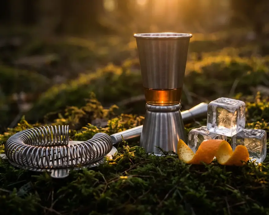 Bar tools and measured pour for the THC dosing guide